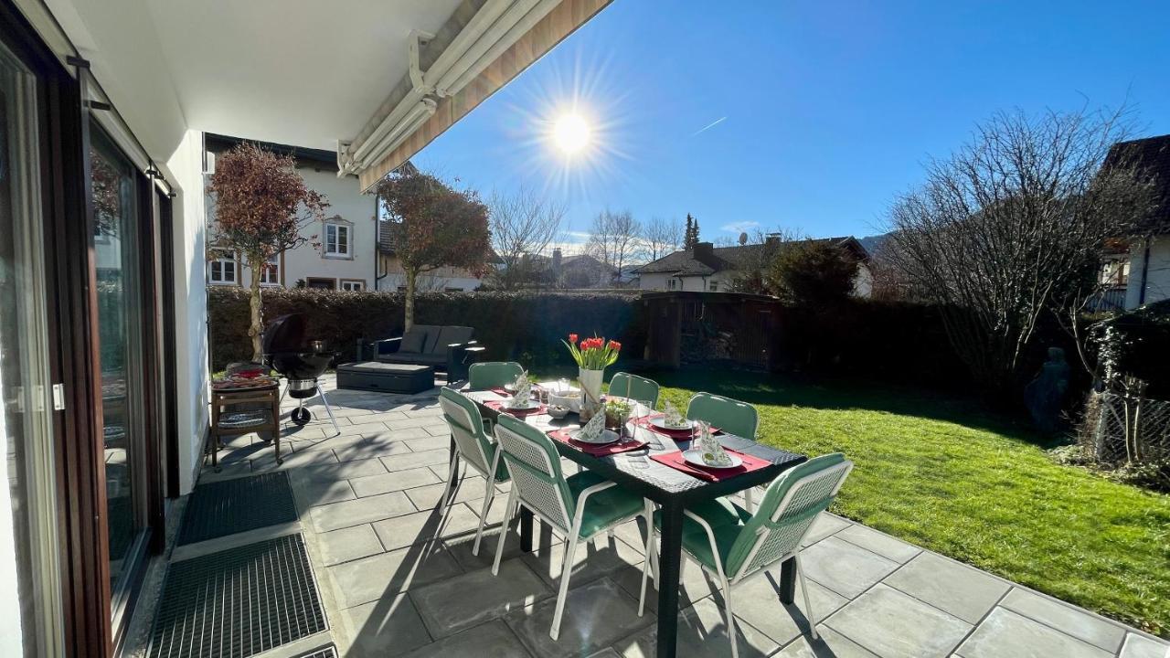 Large Holiday Apartment With Sauna, Terrace, Garden And Open Fireplace Lenggries Buitenkant foto