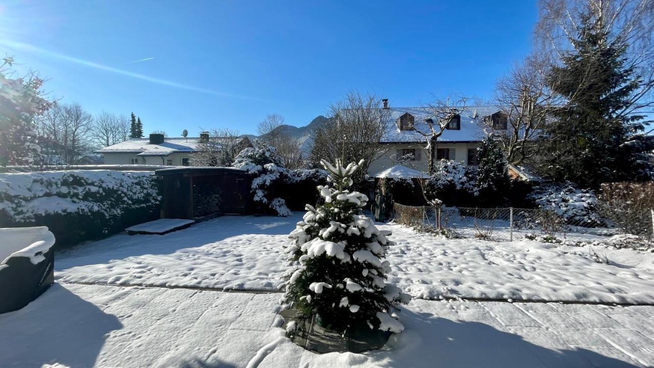 Large Holiday Apartment With Sauna, Terrace, Garden And Open Fireplace Lenggries Buitenkant foto
